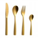 Set Couverts BCN Gold Inox - 24 Pièces