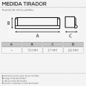 Poignée Métallique Chrome Mat 4025E