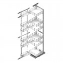 Colonne Garde-manger Flat Acier Chrome