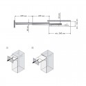 Ferrure de Table Extensible Façade Fixe