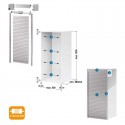 Kit pour Meuble Volet Roulant PVC Inox Z-Smartlift 150 x 60