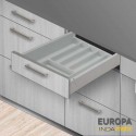 Tiroir Cuisine Porte-Couverts PVC Gris Europa