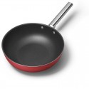 Wok 30 cm Style Années 50 Rouge