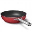 Wok 30 cm Style Années 50 Rouge