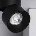 Applique LED 15W Aluminium Circulaire Noir Nouveau Onuba 2700K