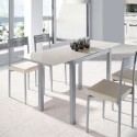 Table De Cuisine Extensible En Verre Modèle 758