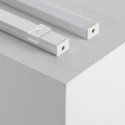 Profilé en Aluminium de Surface avec Couvercle Continu pour Bandes LED