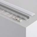 Profilé en Aluminium de Surface avec Couvercle Continu pour Bandes LED