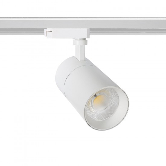 Projecteur LED Monophasé Track 20W Dimmable Nouveau Maillet Blanc 3000K