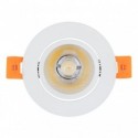 Spot LED Downlight 7W COB Circulaire Blanc Ø70 mm Blanc Chaud