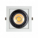 Spot LED Downlight 18W Carré COB 125x125 mm Blanc Chaud