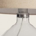 Lampe de Table Marseille en Tissu et Verre