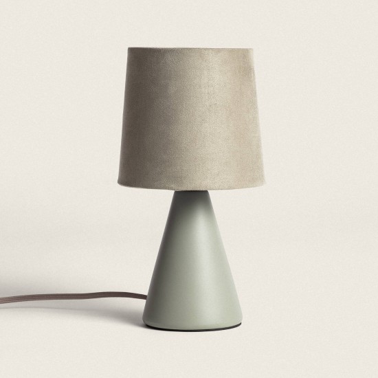 Lena Lampe de Table en Céramique Vert Olive