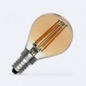 Ampoule à Filament LED E14 6W 720 lm P45 Bougie Or