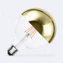 Ampoule à Filament LED E27 8W 800 lm G125 Or Reflect 2200K