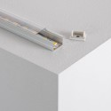 Profilé en Aluminium de Surface avec Couvercle Continu pour Bandes LED