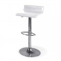 Tabouret de Cuisine Haute en simili-cuir, et le Châssis, Chrome brillant 7803