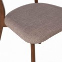 Chaise KEIRA noyer gris clair