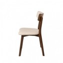 Chaise ANAIS noyer beige