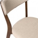 Chaise ANAIS noyer beige