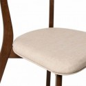 Chaise ANAIS noyer beige