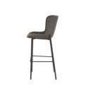 Tabouret haut RILEY gris