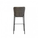 Tabouret haut RILEY gris