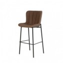 Tabouret haut RILEY marron