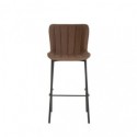 Tabouret haut RILEY marron