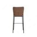 Tabouret haut RILEY marron