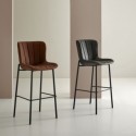 Tabouret haut RILEY marron