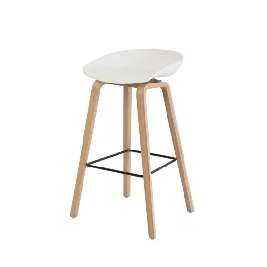 Tabouret haut RONIE blanc