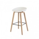 Tabouret haut RONIE blanc