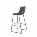 Tabouret haut ROWAN gris foncé