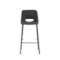 Tabouret haut ROWAN gris foncé