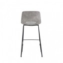 Tabouret haut ROWAN gris clair