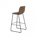 Tabouret haut ROWAN marron