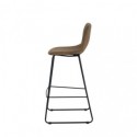 Tabouret haut ROWAN marron