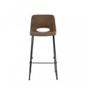 Tabouret haut ROWAN marron