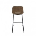 Tabouret haut ROWAN marron