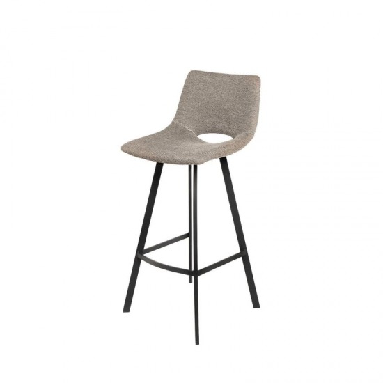 Tabouret haut ASTON taupe