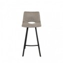 Tabouret haut ASTON taupe