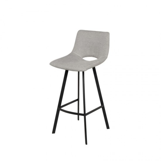 Tabouret haut ASTON gris clair