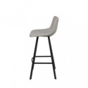 Tabouret haut ASTON gris clair