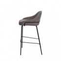 Tabouret haut LOUIS taupe