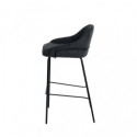 Tabouret haut LOUIS gris foncé