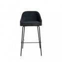 Tabouret haut LOUIS gris foncé