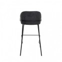 Tabouret haut LOUIS gris foncé