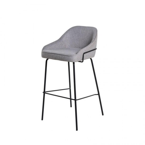 Tabouret haut LOUIS gris clair