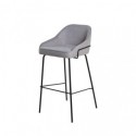 Tabouret haut LOUIS gris clair